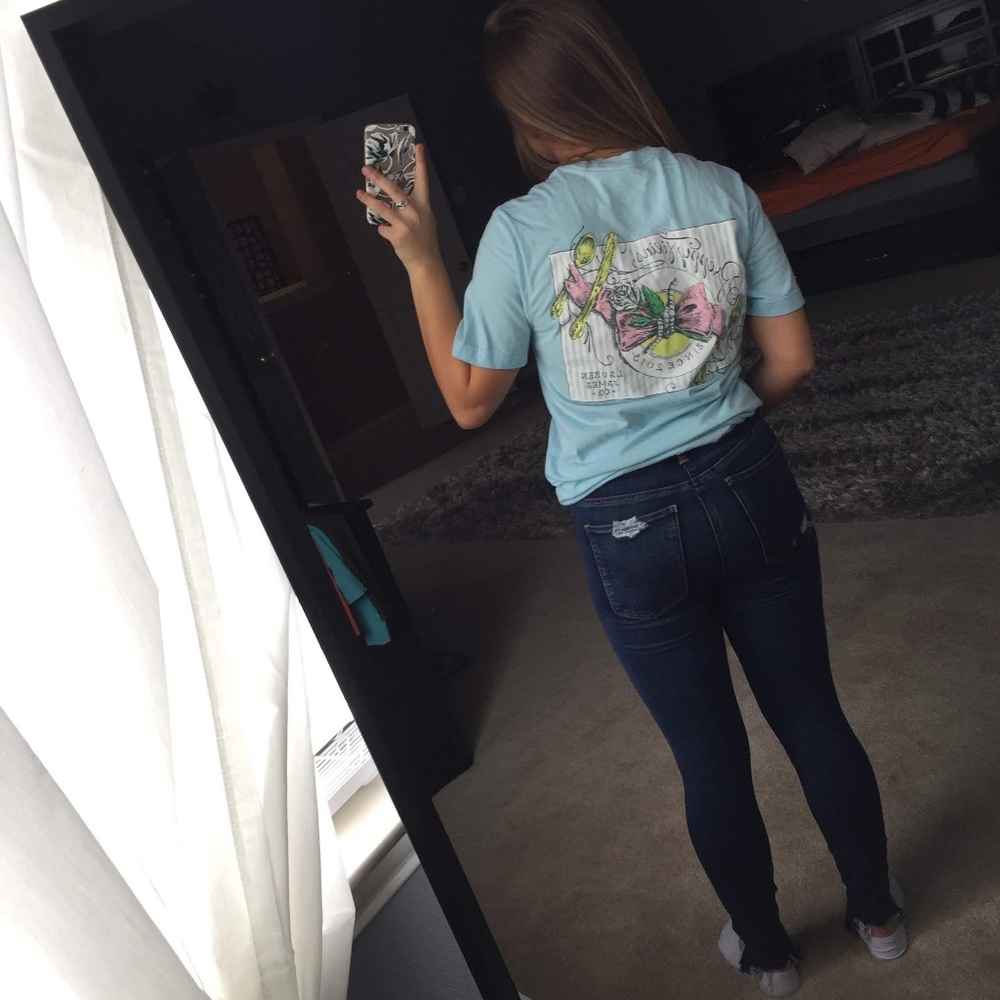 Lauren James T-shirt, Size Small, Blue